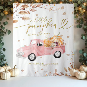 Eine kleine Kürbis-Fall-Babydusche Wandteppich