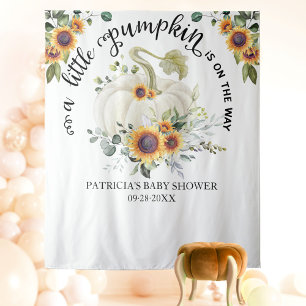 Eine kleine Kürbis-Fall-Babydusche Wandteppich