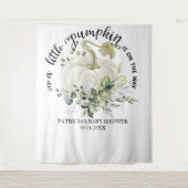 Eine kleine Kürbis-Fall-Babydusche Wandteppich (Vorderseite)