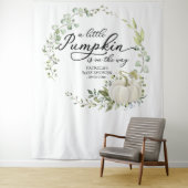 Eine kleine Kürbis-Grünpflanzen-Babydusche im Hint Wandteppich (Beispiel)