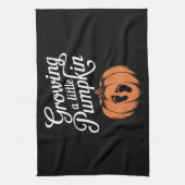 Eine kleine Kürbisfallen-Schwangerschaft wachsen Geschirrtuch (Vertikal)