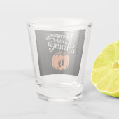 Eine kleine Kürbisfallen-Schwangerschaft wachsen Schnapsglas (Rückseite)