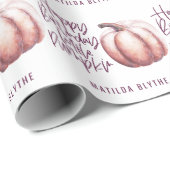 Eine kleine Kürbisgebirgsfeier zum Geburtstag Geschenkpapier (Rolleneckpunkt)