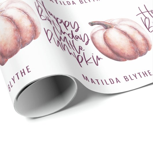 Eine kleine Kürbisgebirgsfeier zum Geburtstag Geschenkpapier (Rolleneckpunkt)