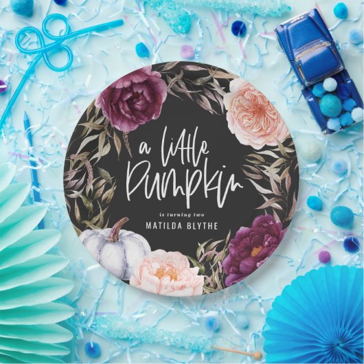 Eine kleine Kürbisgebirgsfeier zum Geburtstag Pappteller (Party)