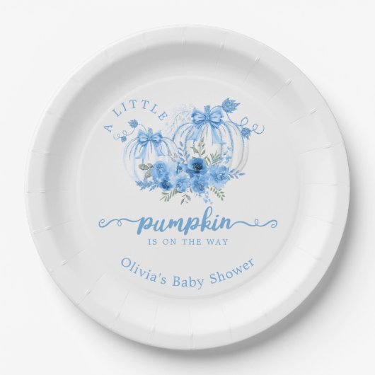 Eine kleine Kürbisknechtendusche Pappteller (Vorderseite)