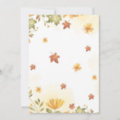 Eine kleine Kürbiskube Kinderdusche Einladung (Rückseite)