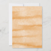 Eine kleine Kürbiskuhldusche im Herbst florale Bab Einladung (Rückseite)