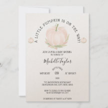 Eine kleine Kürbiskuhldusche im Herbst florale Bab