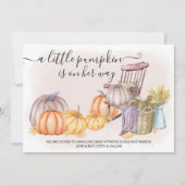 Eine kleine Kürbisschwangerschaft Ankündigung (Vorderseite)