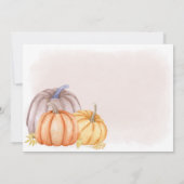 Eine kleine Kürbisschwangerschaft Ankündigung (Rückseite)