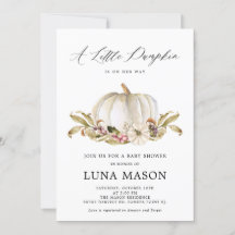 Eine kleine Kürinin ist ihre Art Baby Dusche Einla