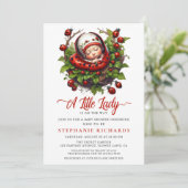 Eine kleine Ladybug Babydusche Einladung (Stehend Vorderseite)