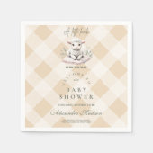 Eine kleine Lamm-Babydusche Serviette (Vorderseite)