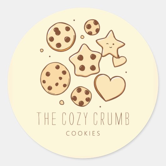 Eine kleine Leckerei aus unserer Küche (Creme) Runder Aufkleber (Vorderseite)