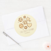 Eine kleine Leckerei aus unserer Küche (Creme) Runder Aufkleber (Umschlag)