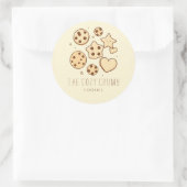 Eine kleine Leckerei aus unserer Küche (Creme) Runder Aufkleber (Tasche)