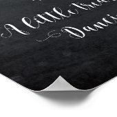 Eine kleine Leckerei für Ihr Tanzfußzeichen Poster (Ecke)