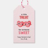 Eine kleine Leckerei für jemanden, der das Herz li Geschenkanhänger (Vorderseite)