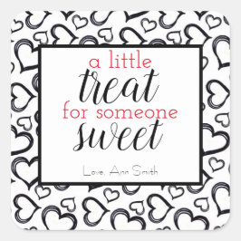 Eine kleine Leckerei für jemanden, der den Valenti Quadratischer Aufkleber