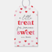Eine kleine Leckerei für jemanden, der süße Valent Geschenkanhänger (Vorderseite)