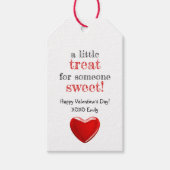 Eine kleine Leckerei für jemanden, der Süßigkeiten Geschenkanhänger (Vorderseite)