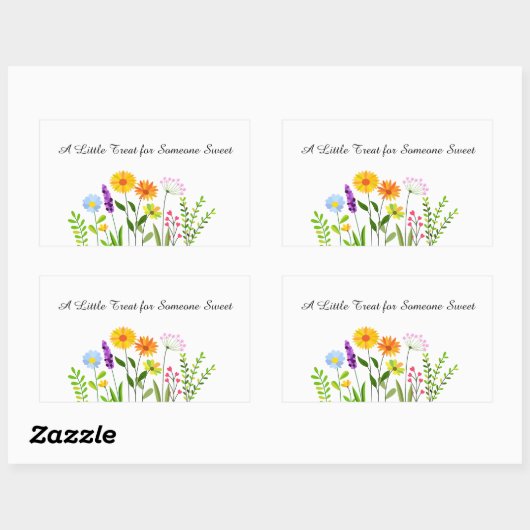 Eine kleine Leckerei für jemanden süß Rechteckiger Aufkleber (Blatt)