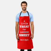 Eine kleine Leckerei für jemanden süß | Red Valent Schürze (Getragen)