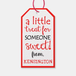 Eine kleine Leckerei für jemanden süßen Valentinst Geschenkanhänger