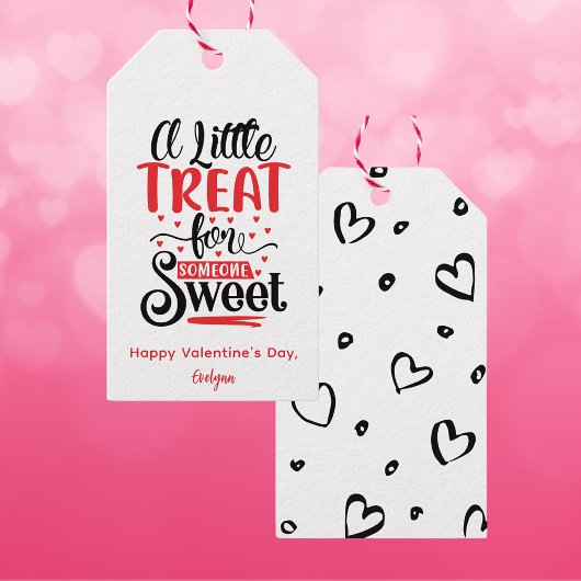 Eine kleine Leckerei für jemanden süßen Valentinst Geschenkanhänger