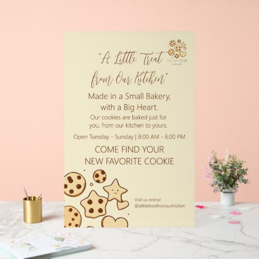 Eine kleine Leckerei von unserer Küche Acrylschild (Hochzeit)