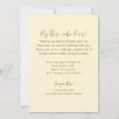 Eine kleine Leckerei von unserer Küche Einladung (Rückseite)