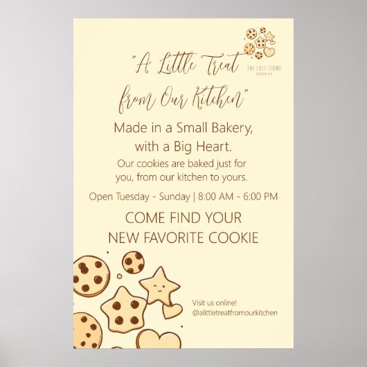 Eine kleine Leckerei von unserer Küche Poster (Vorne)