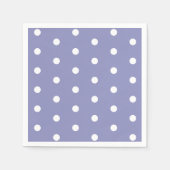 Eine kleine Liebe Bug Lila Polka Dot Baby Dusche Serviette (Vorderseite)