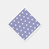 Eine kleine Liebe Bug Lila Polka Dot Baby Dusche Serviette (Ecke)