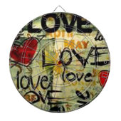 Eine kleine Liebe Graffiti Dartscheibe (vorne)