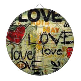 Eine kleine Liebe Graffiti Dartscheibe