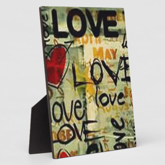 Eine kleine Liebe Graffiti Fotoplatte (Seite)