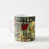 Eine kleine Liebe Graffiti Kaffeetasse (Vorderseite Links)