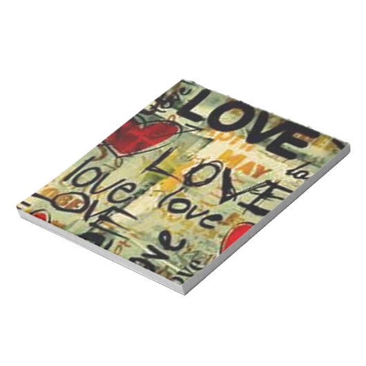 Eine kleine Liebe Graffiti Notizblock (Rotiert)