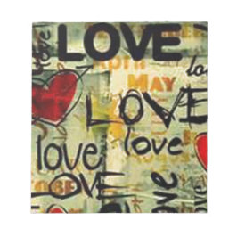 Eine kleine Liebe Graffiti Notizblock