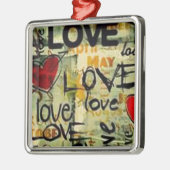 Eine kleine Liebe Graffiti Ornament Aus Metall (Links)