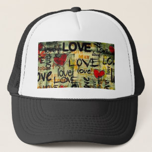 Eine kleine Liebe Graffiti Truckerkappe