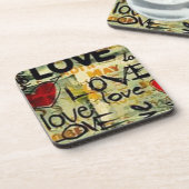 Eine kleine Liebe Graffiti Untersetzer (Linke Seite)