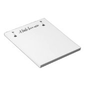Eine kleine Liebe Hinweis Notepad Notizblock (angewinkelt)