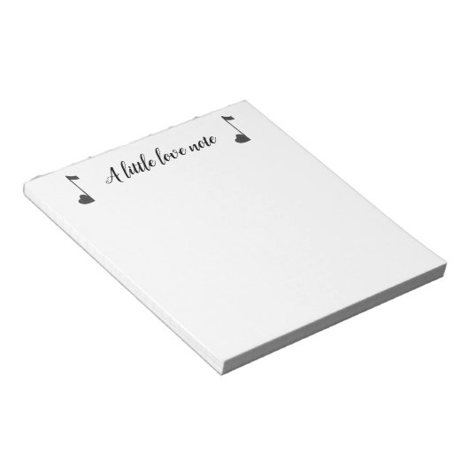 Eine kleine Liebe Hinweis Notepad Notizblock (angewinkelt)