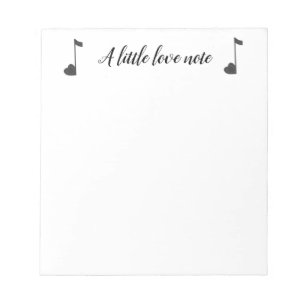 Eine kleine Liebe Hinweis Notepad Notizblock