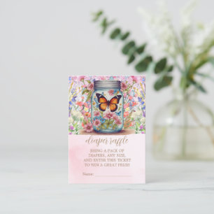 Eine kleine Liebe in einem Glas Schmetterling Baby Begleitkarte