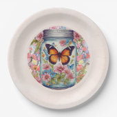 Eine kleine Liebe in einer Whirlpooldusche Pappteller (Vorderseite)