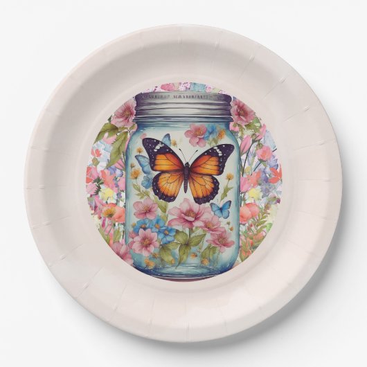 Eine kleine Liebe in einer Whirlpooldusche Pappteller (Vorderseite)